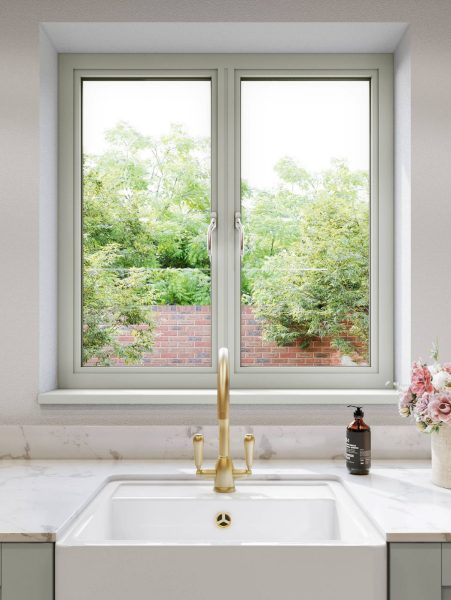 White Aluminium Casement Windows